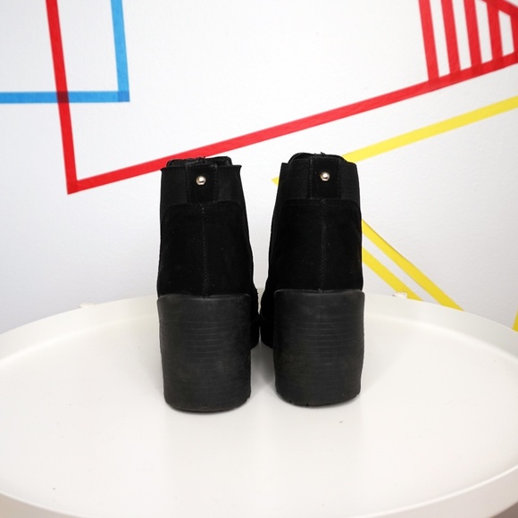 COPY - TOPSHOP Black Faux Suede Boot - Picture 3 of 4